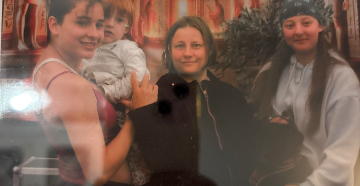 Ein fahrbarere Fahrzeug für die Familie
